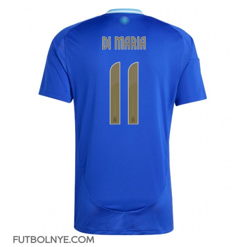 Camiseta Argentina Angel Di Maria #11 Visitante Equipación Copa America 2024 manga corta